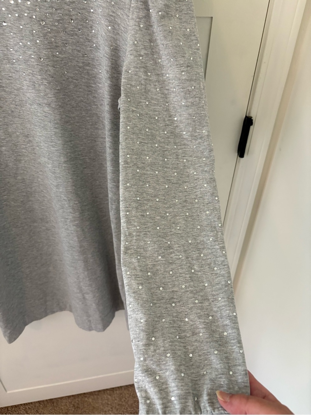 Lilly Pulitzer Jansen Embellished Dress Heathered Seaside Grey. Size Large. - Picture 7 of 13